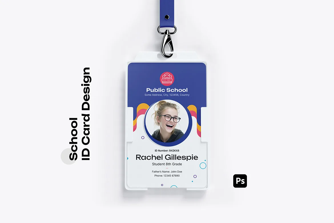 College Student ID Card Template