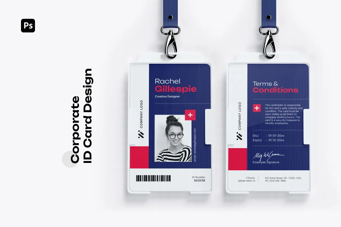 Corporate Employee ID Card Template