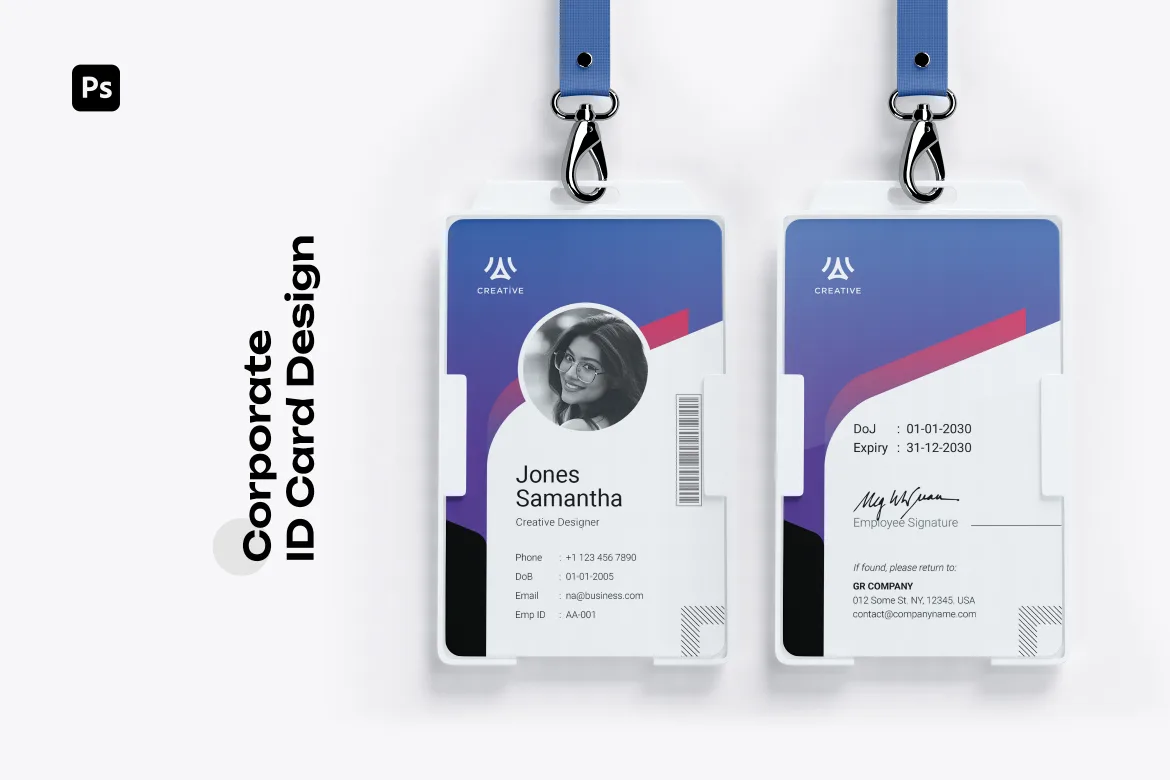 Employee ID Card Template