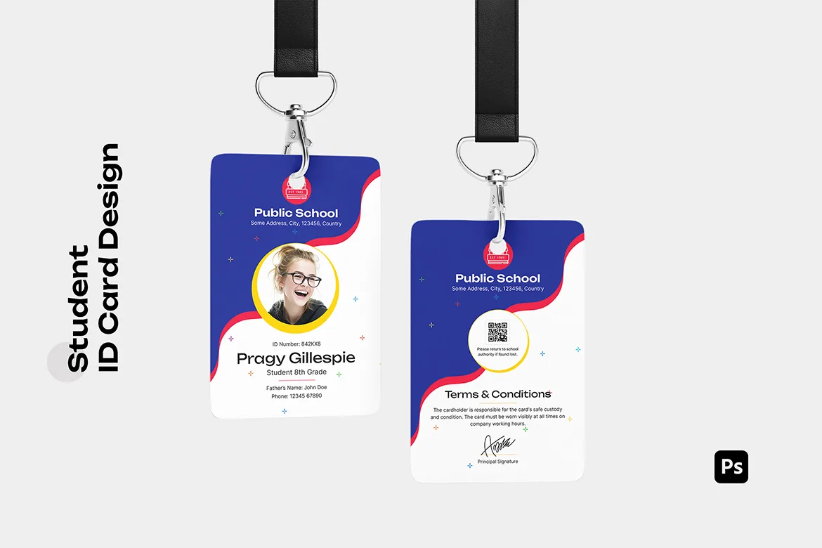 University Student ID Card Template