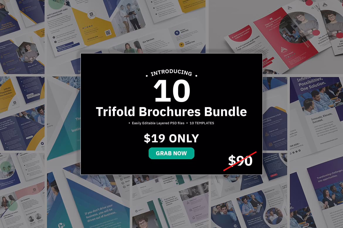 Corporate Trifold Brochure Bundle
