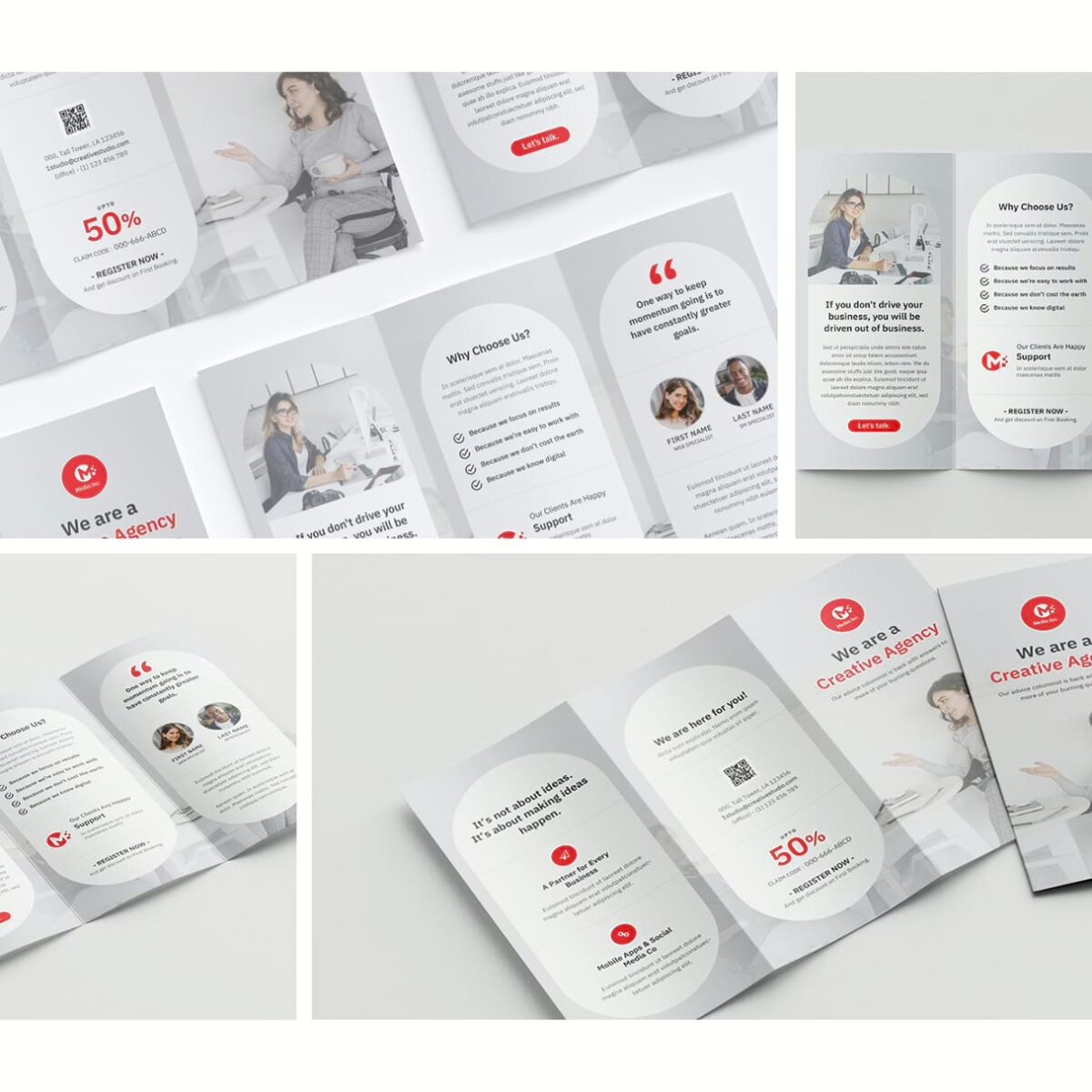 Corporate Trifold Brochure Bundle