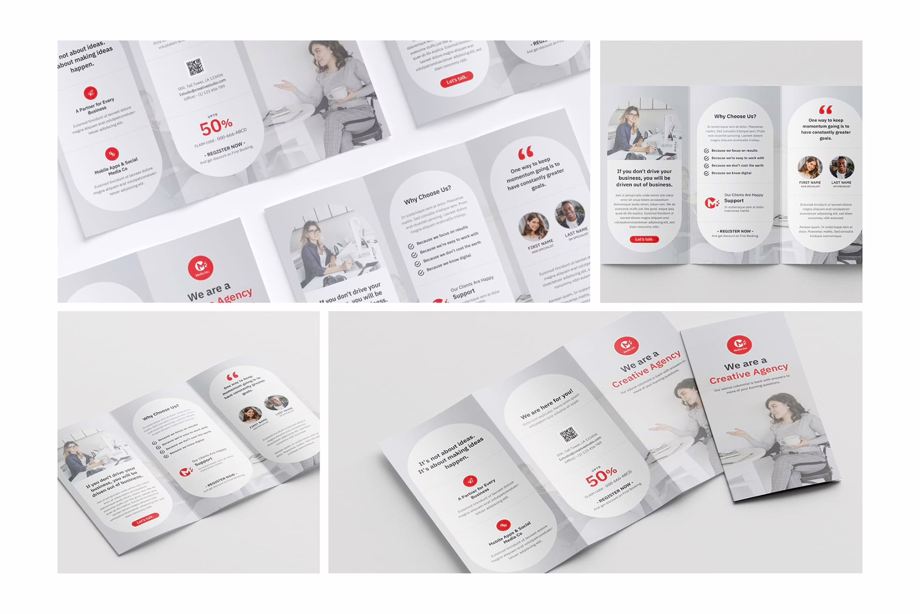 Corporate Trifold Brochure Bundle