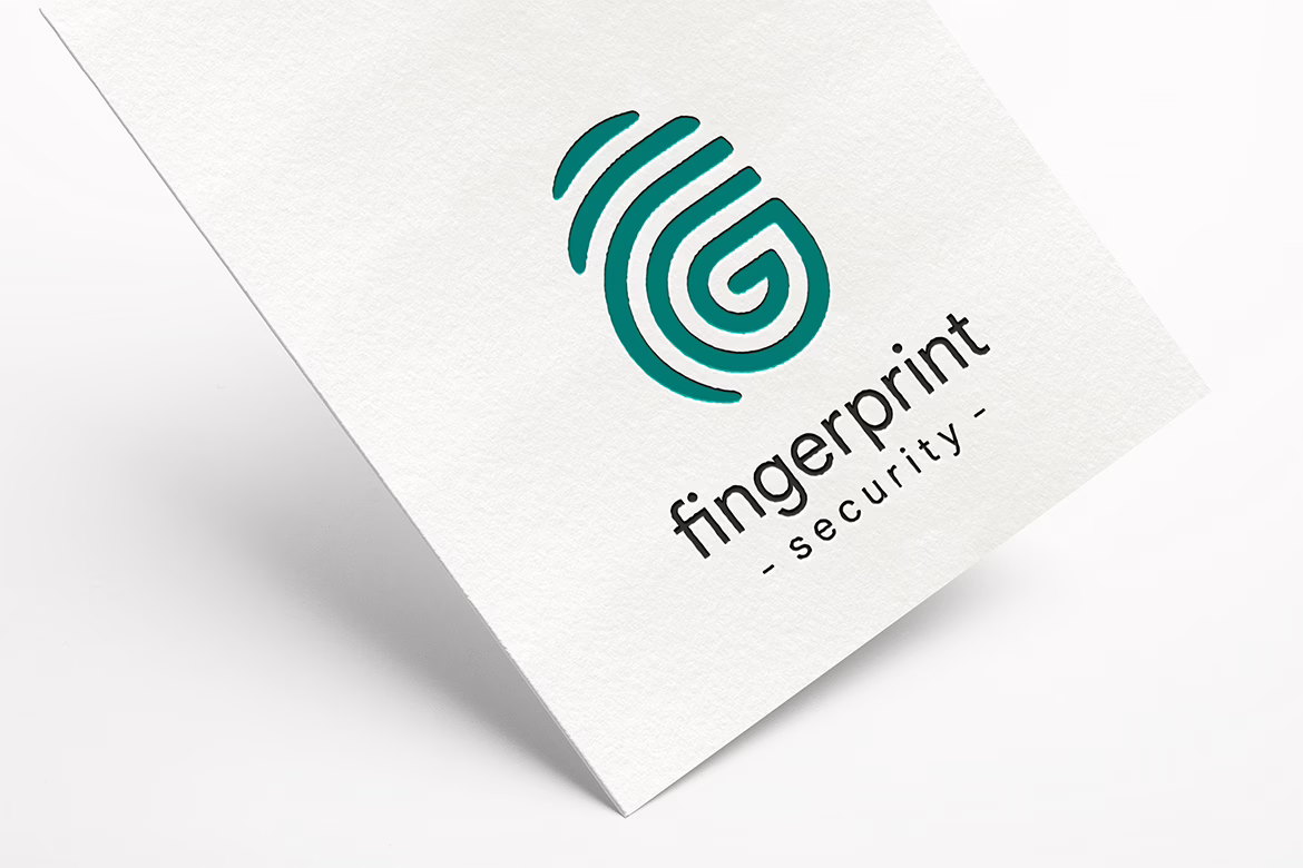 Fingerprint G Letter Logo Template