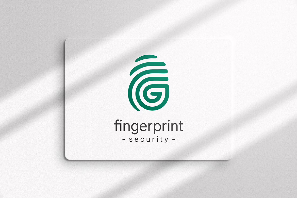 Fingerprint G Letter Logo Template
