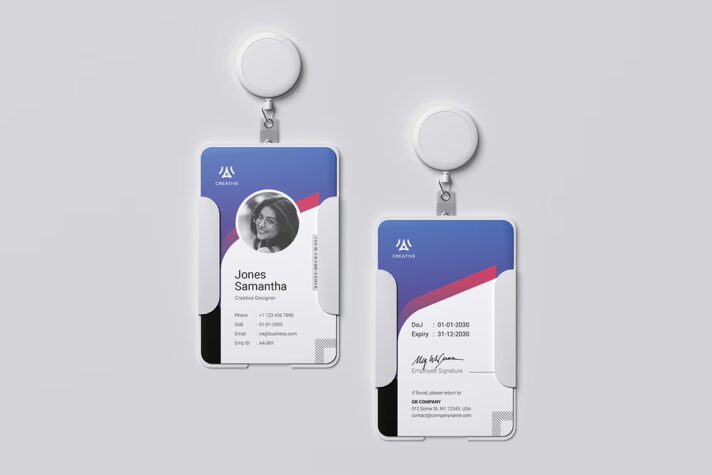 Employee ID Card Template Vol 12
