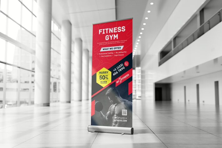 Gym Fitness Rollup Banner