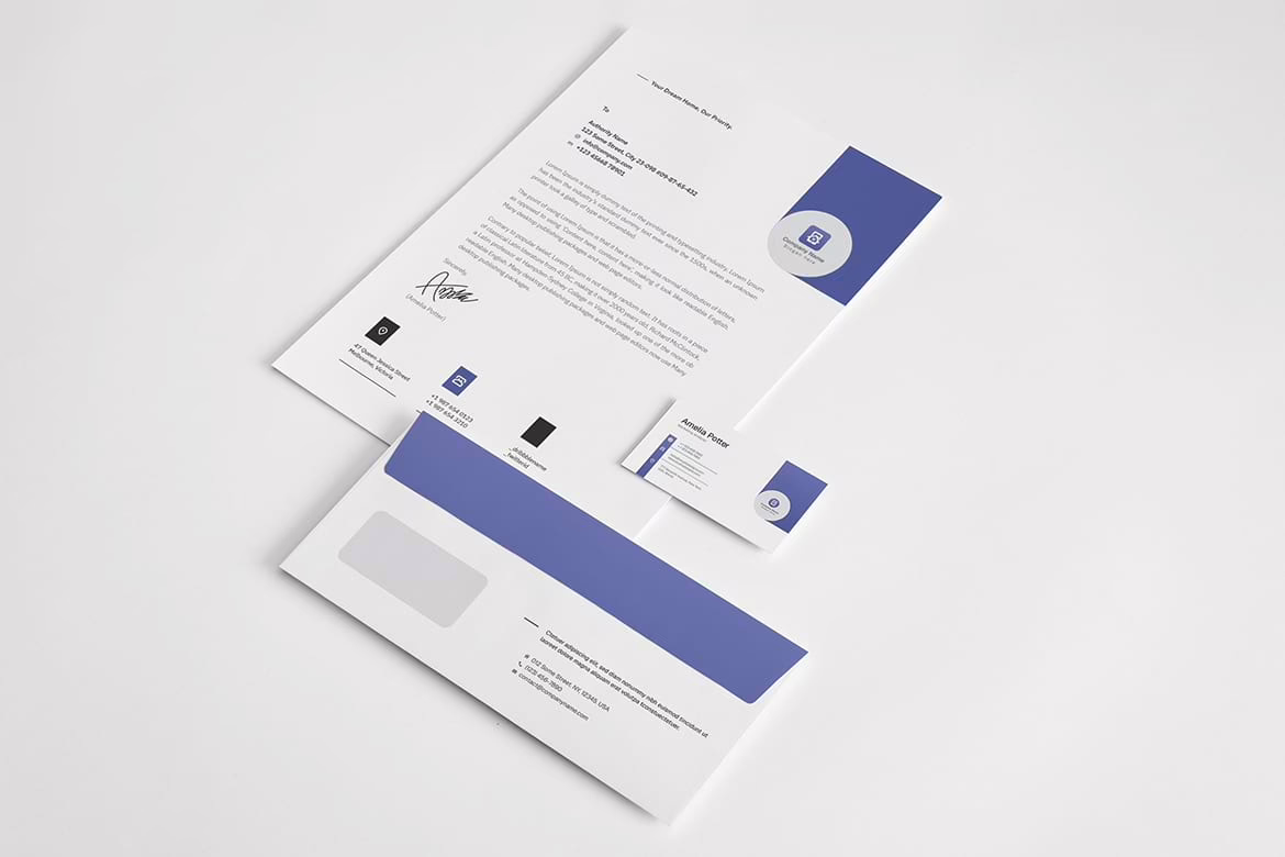 Real Estate Branding Stationery Pack Template