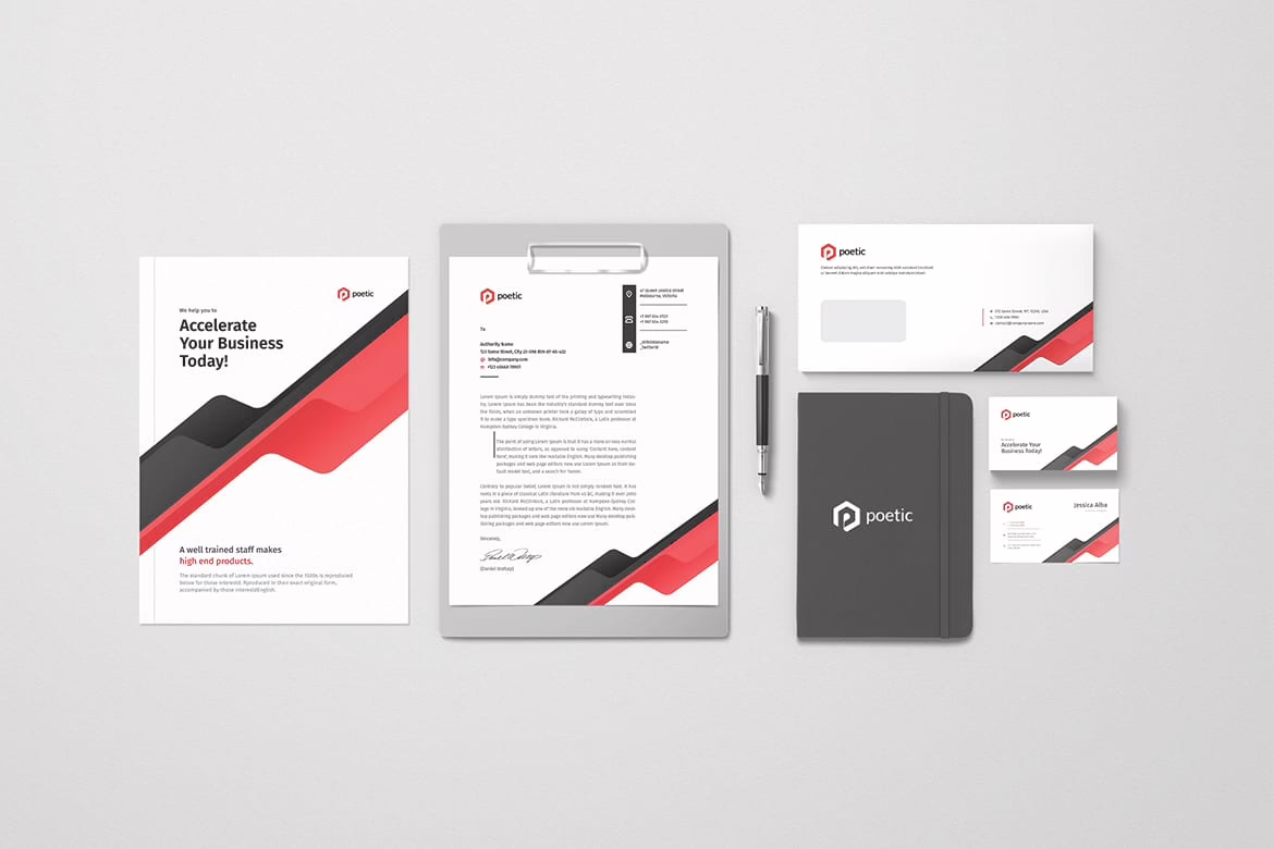 branding stationery template