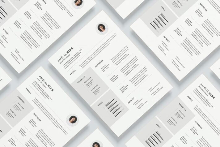 Minimal CV Resume Template