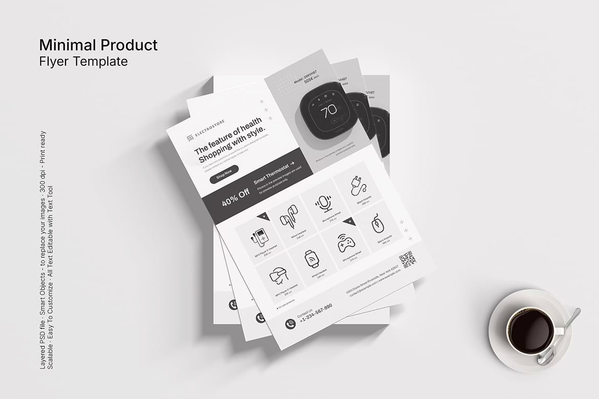 Minimal Product Catalog Flyer