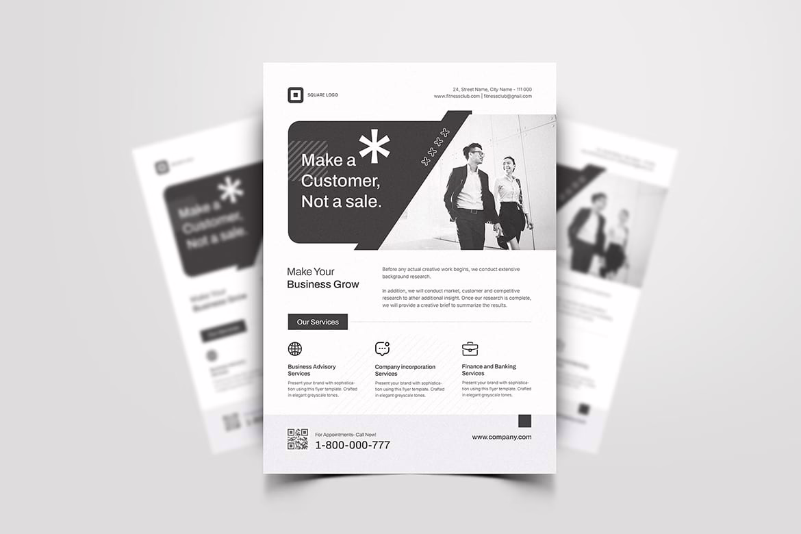 Minimal Corporate Flyer Design