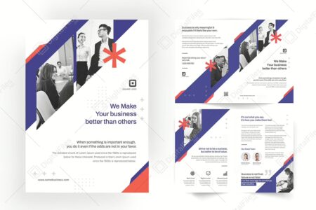 Corporate Bi-fold Brochure Template