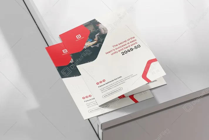 Corporate Bi-fold Brochure Template