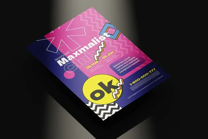 Maximalism Flyer Template Design