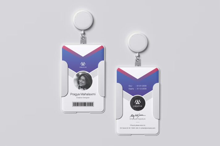 Employee ID Card Template Vol 13