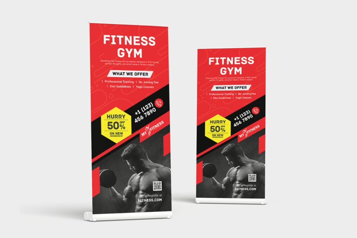 Gym Fitness Rollup Banner