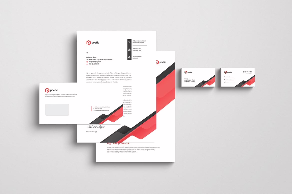 branding stationery template