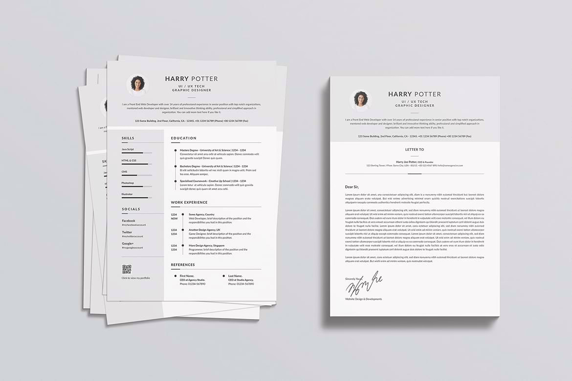 Modern Minimal Resume Template