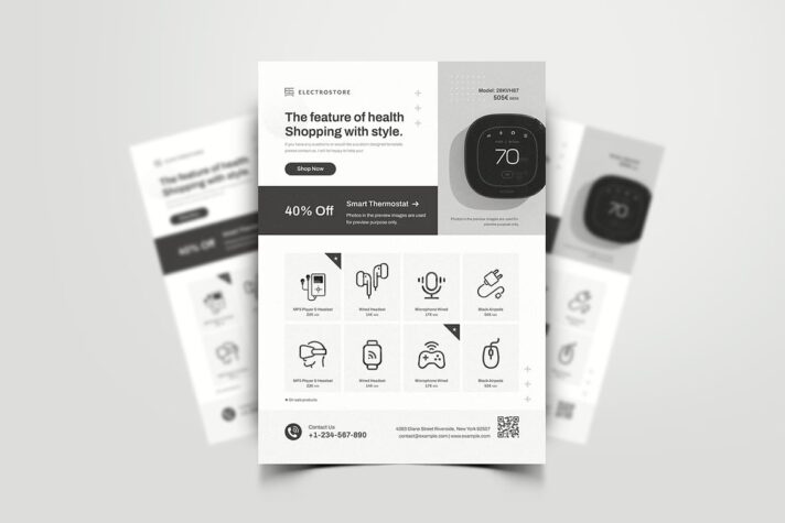 Minimal Product Catalog Flyer