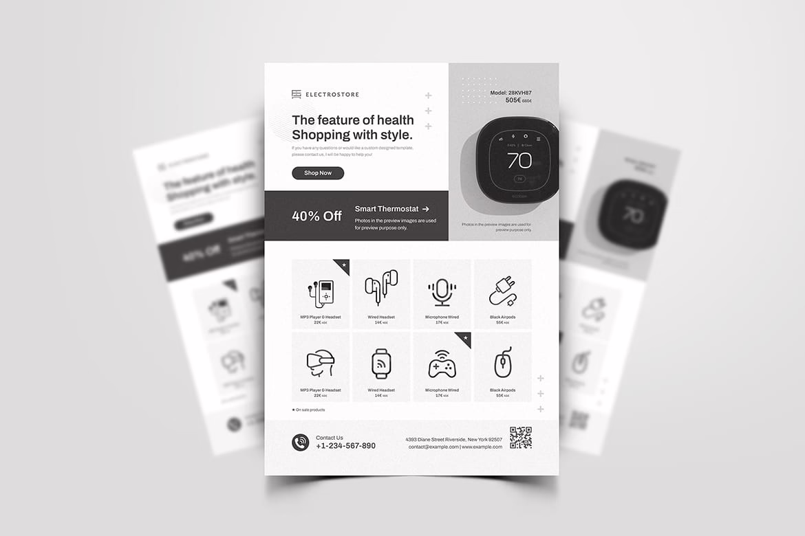 Minimal Product Catalog Flyer