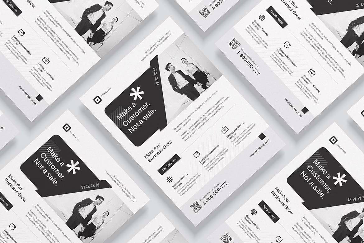 Minimal Corporate Flyer Design