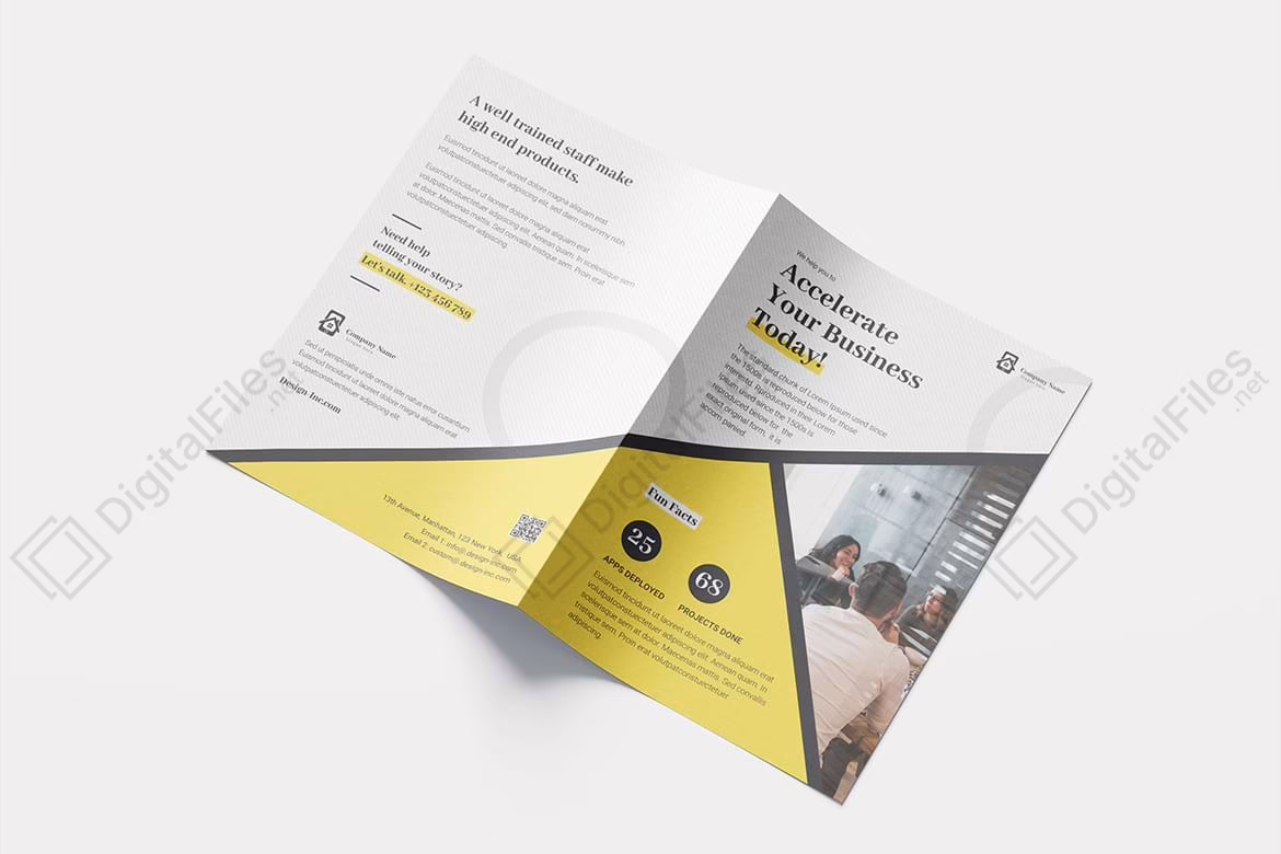 Corporate Bifold Brochure Template