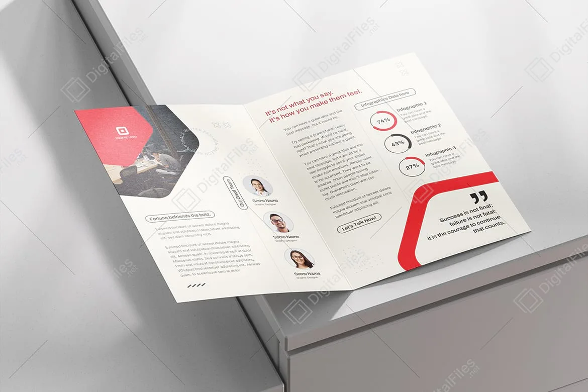 Corporate Bi-fold Brochure Template