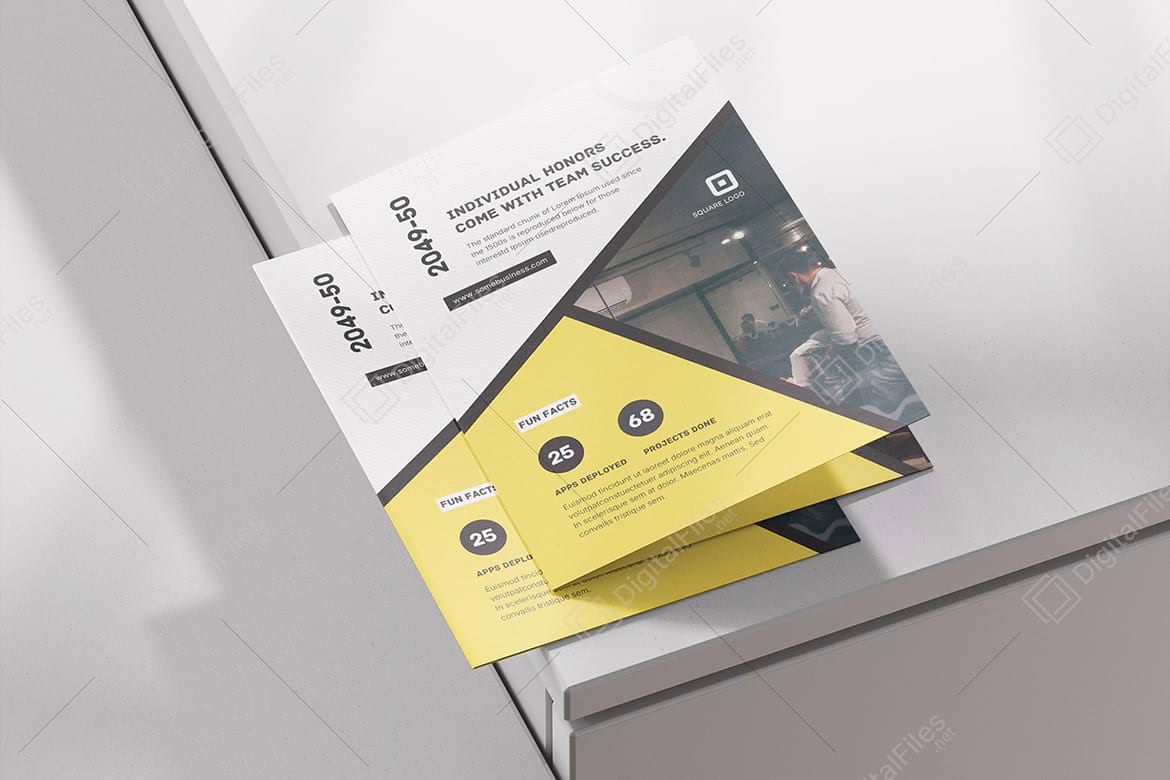 Corporate Bi-fold Brochure Template