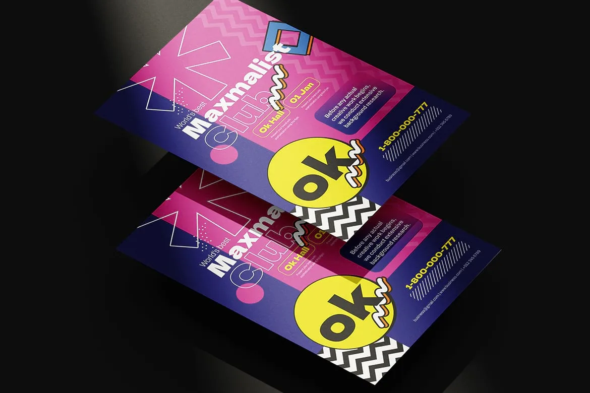 Maximalism Flyer Template Design