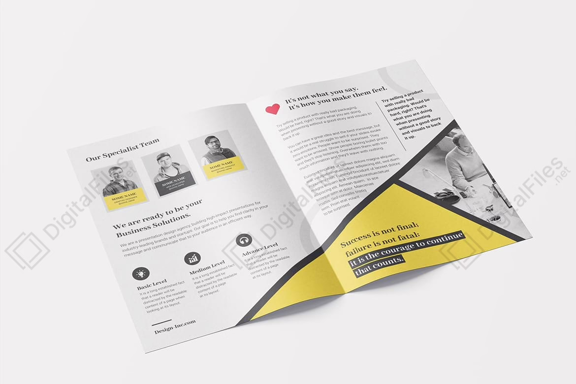 Corporate Bifold Brochure Template