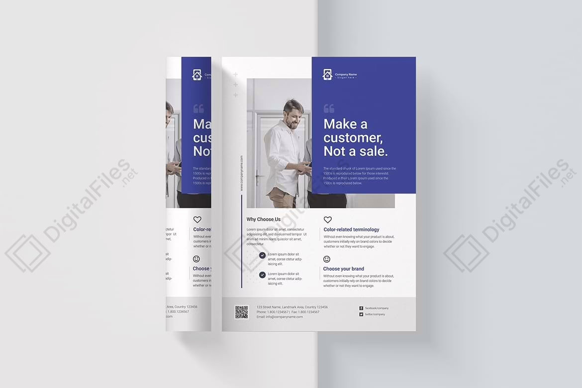 Clean Agency Flyer Template