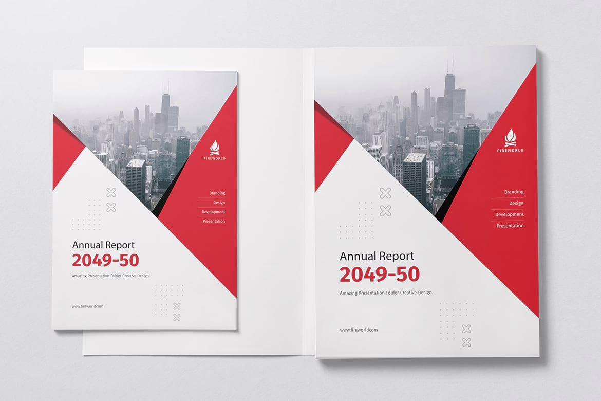 Presentation Folder Design Template