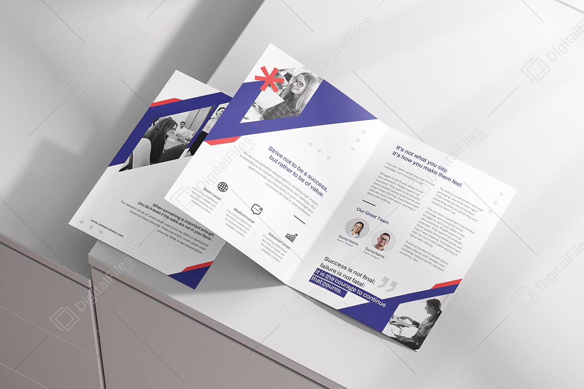 Corporate Bi-fold Brochure Template