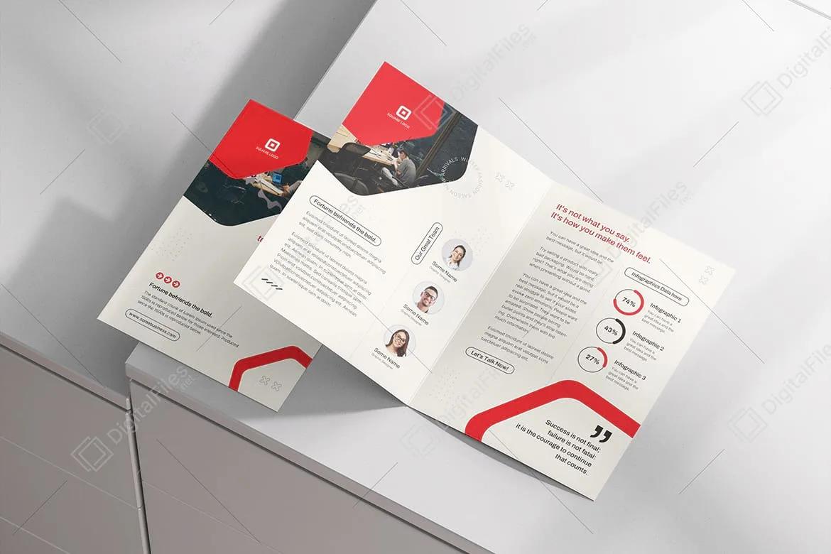 Corporate Bi-fold Brochure Template