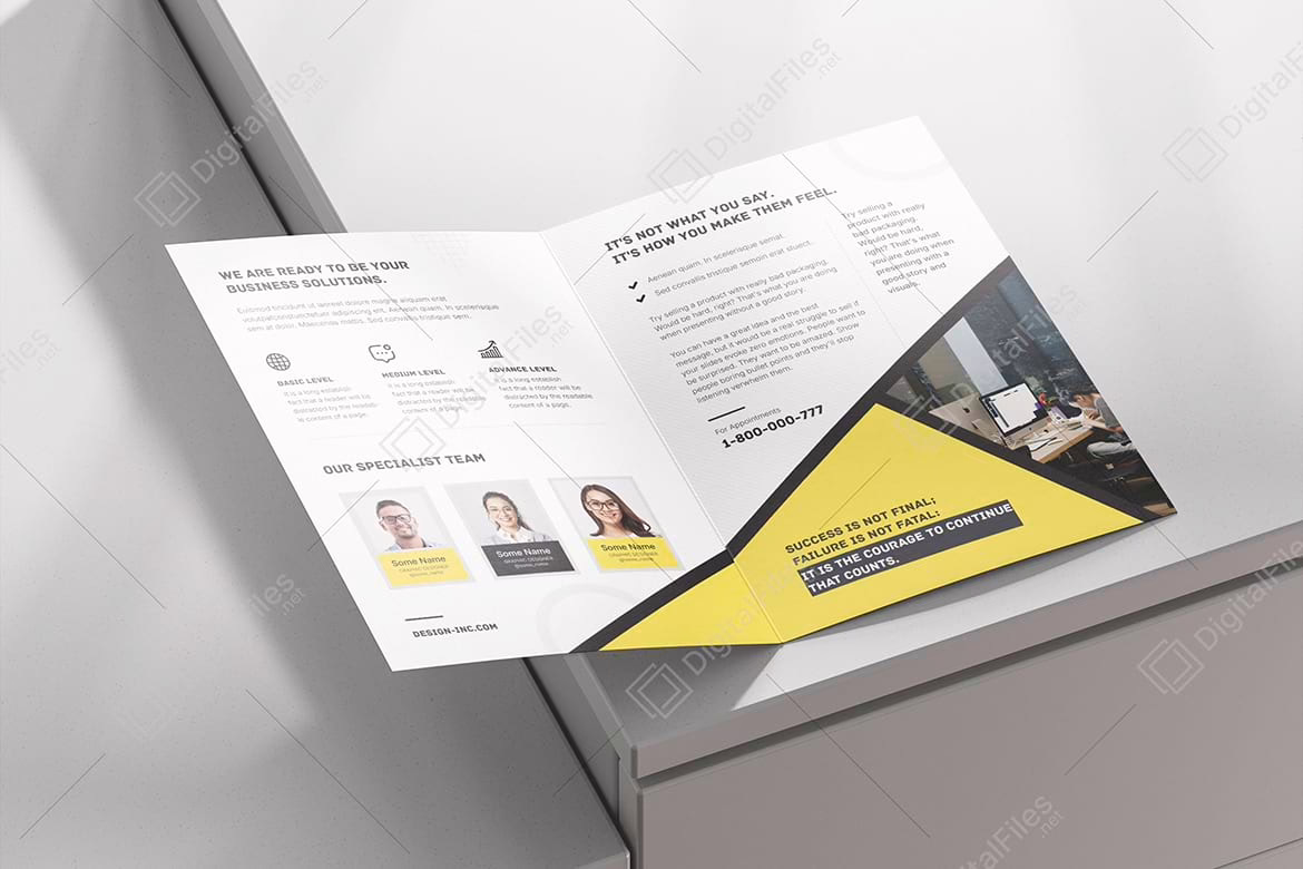 Corporate Bi-fold Brochure Template