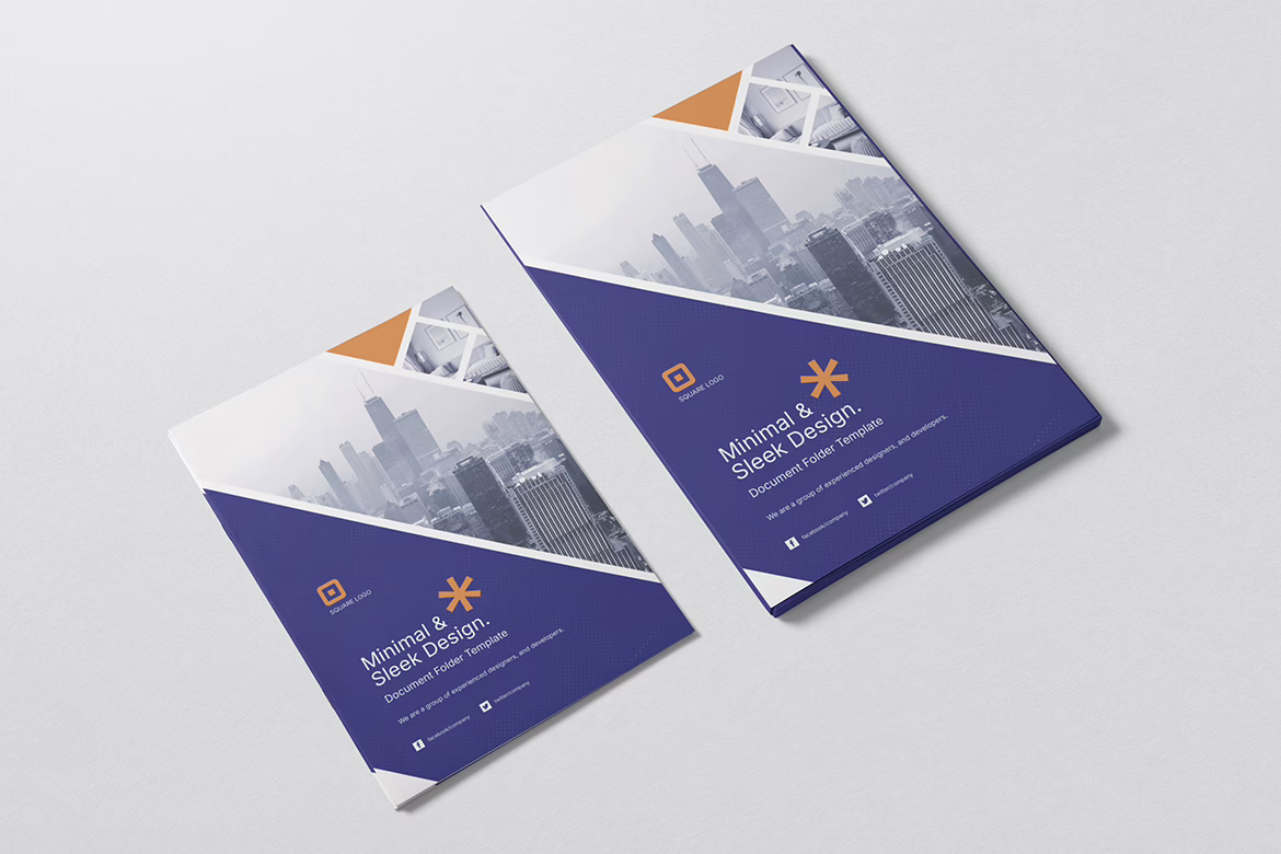 Minimal Presentation Folder Template Vol 18