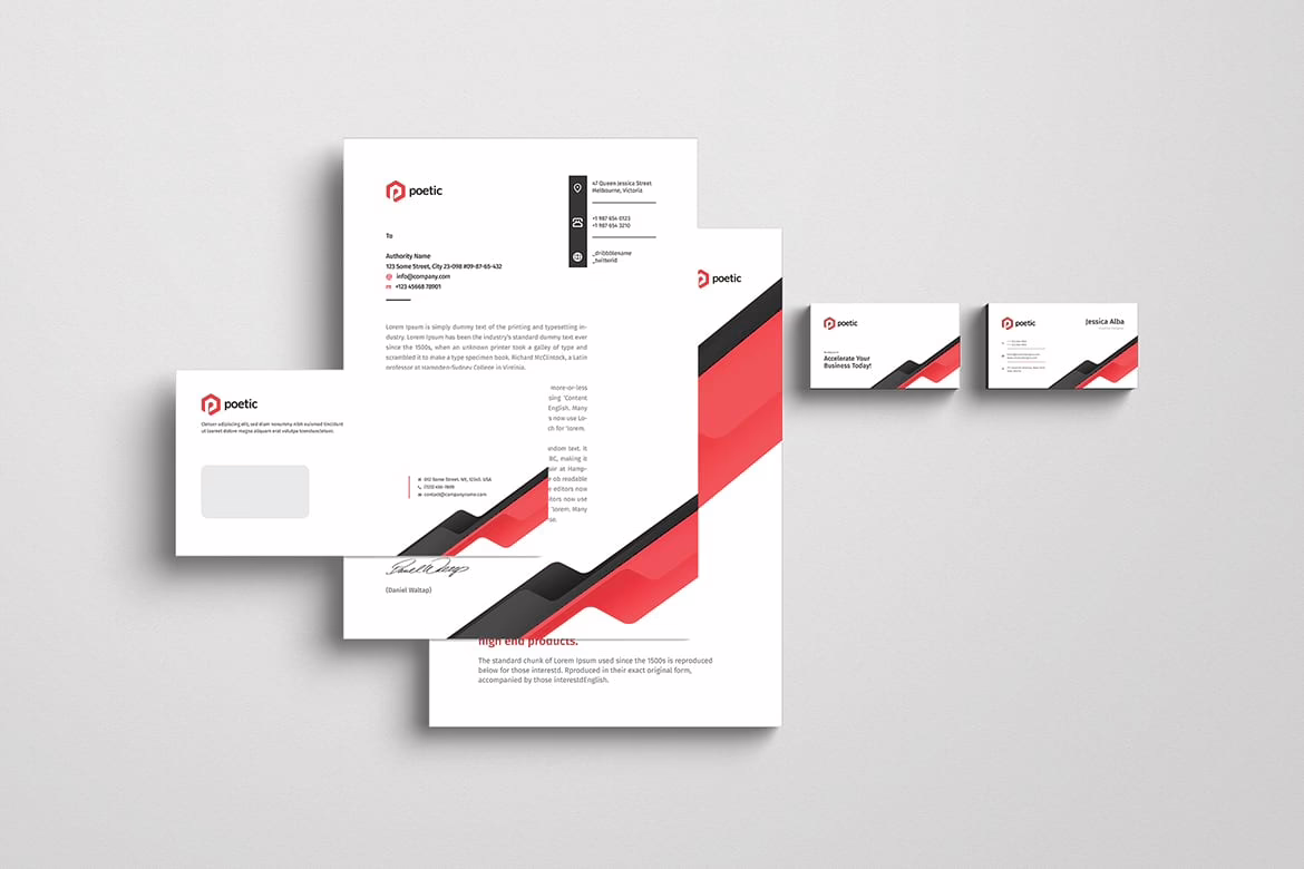 branding stationery template