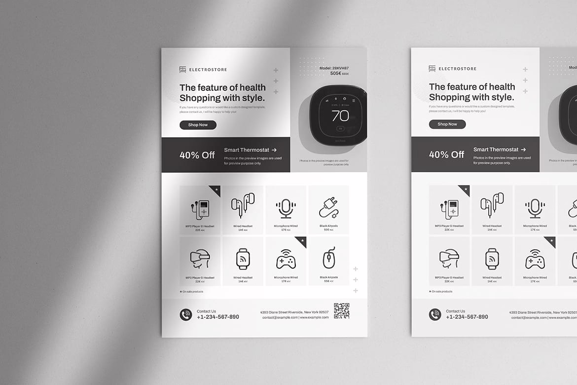 Minimal Product Catalog Flyer