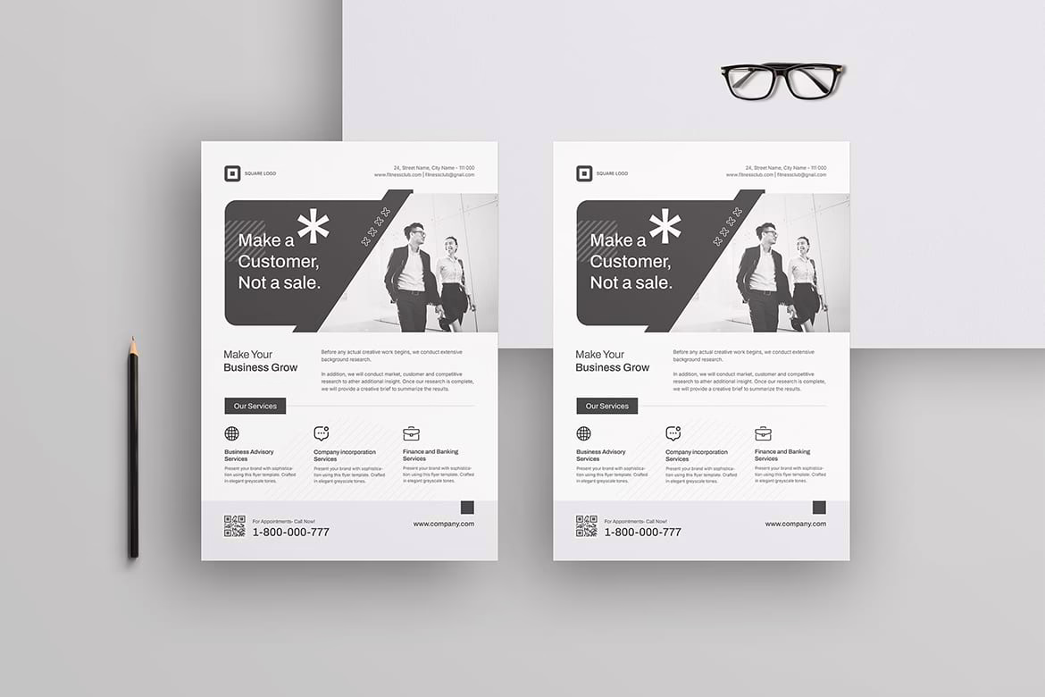 Minimal Corporate Flyer Design