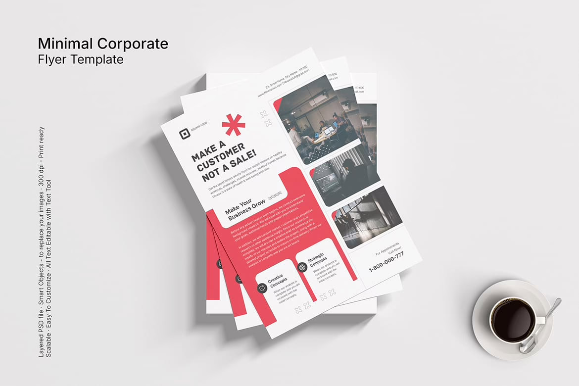 Minimal Corporate Flyer Template