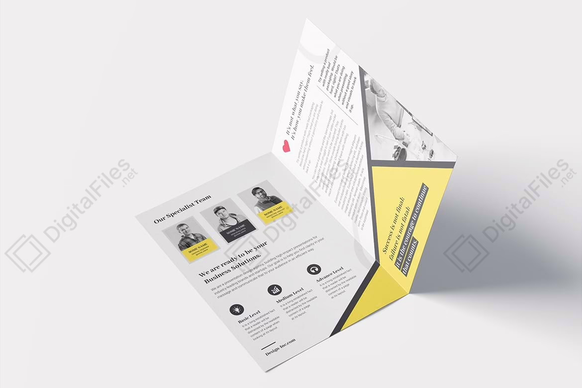 Corporate Bifold Brochure Template