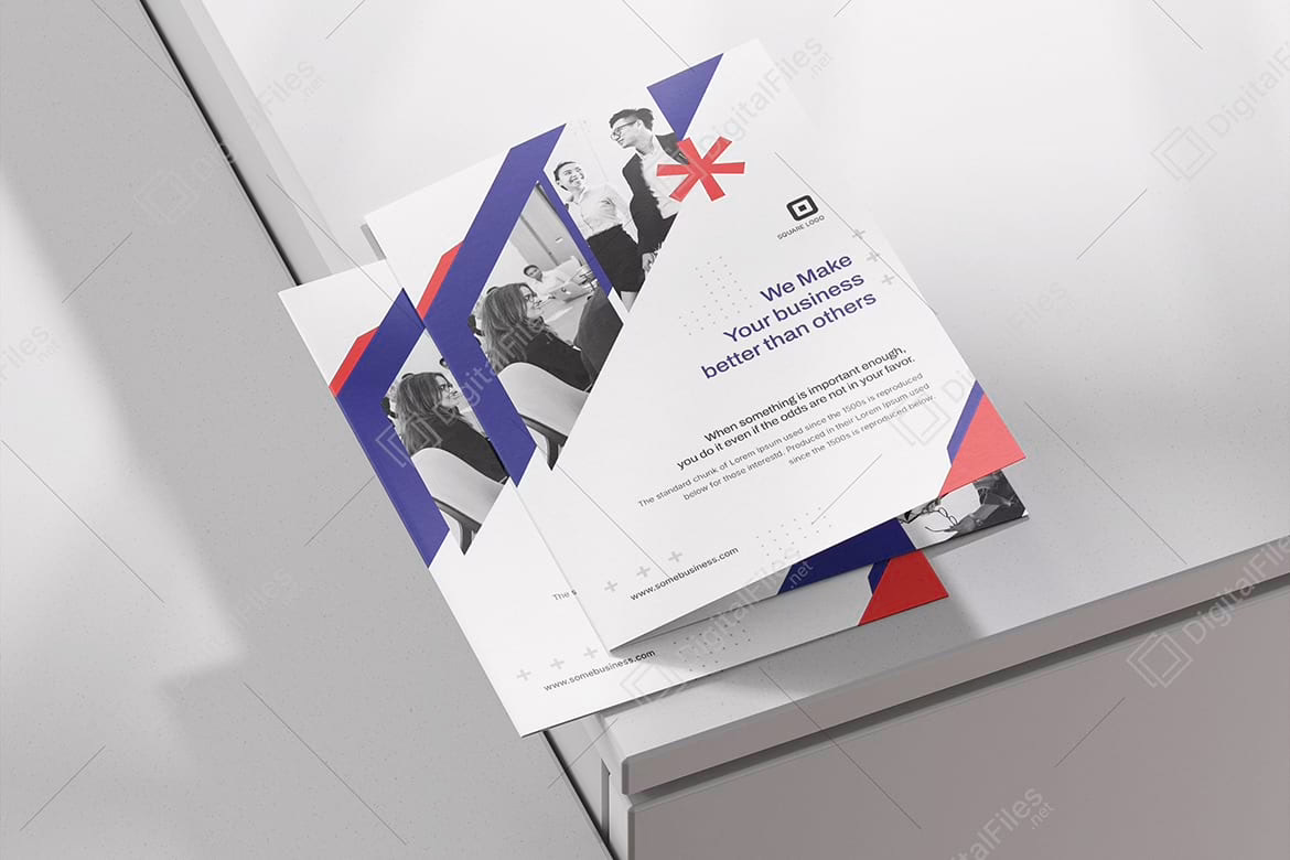 Corporate Bi-fold Brochure Template