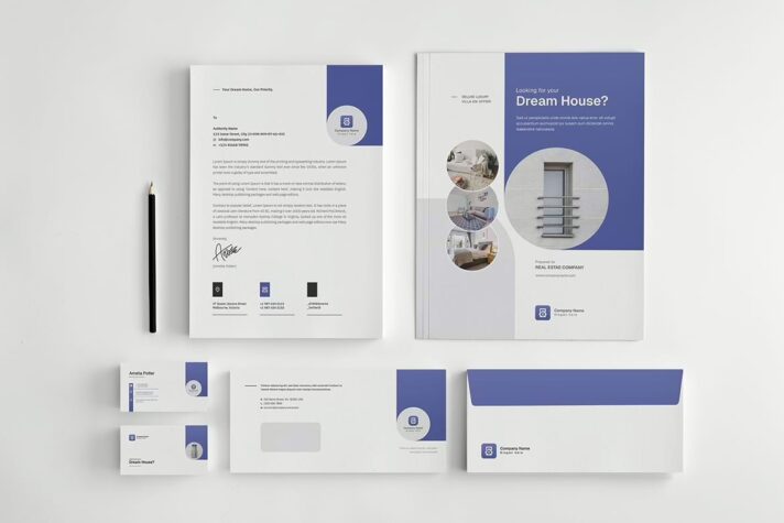 Real Estate Branding Stationery Pack Template