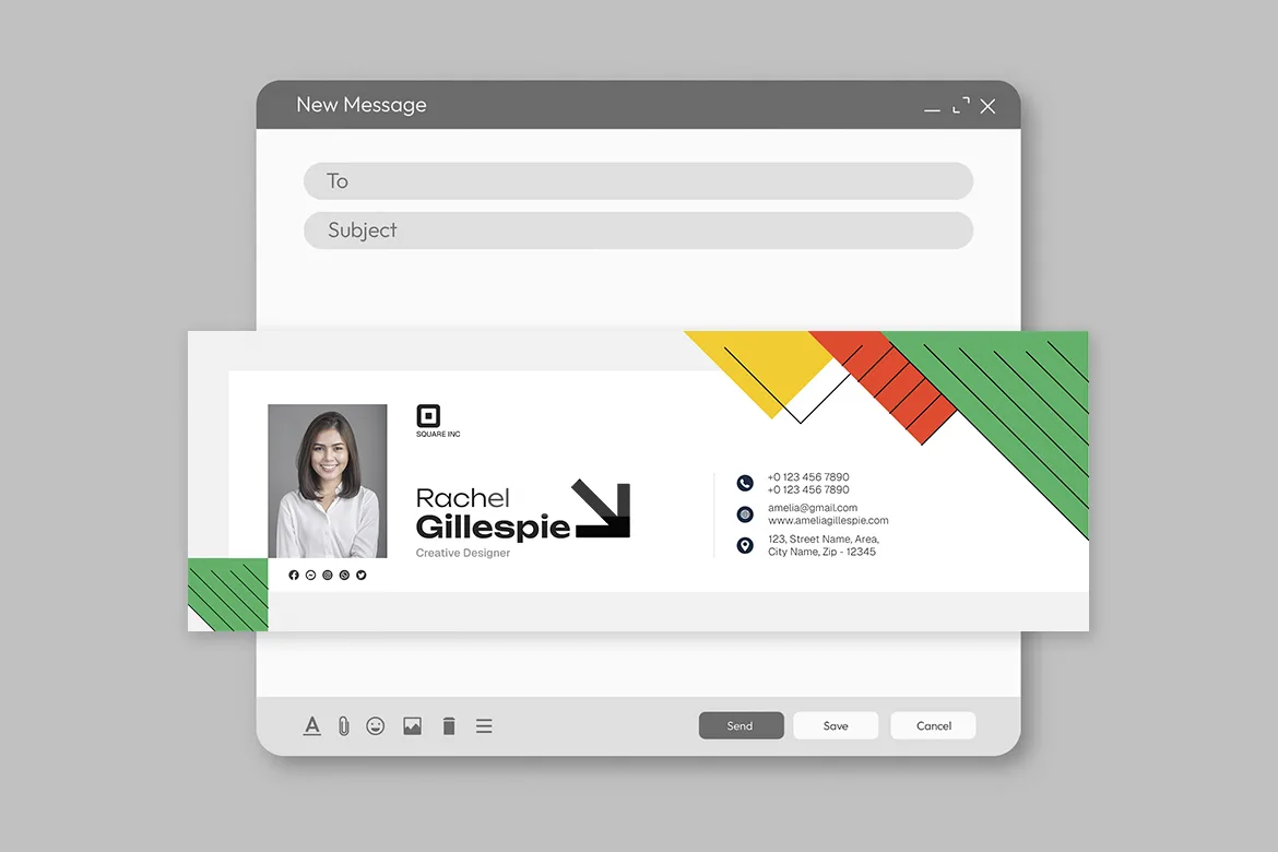 Modern ID Card and Email Signature PSD Templates Vol 18 - Image 2