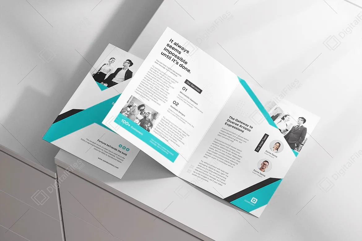 Corporate Bifold Brochure Template