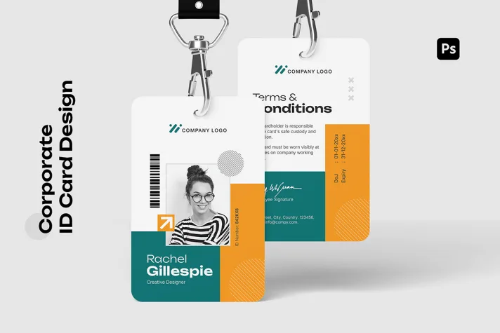 Corporate ID Card Template