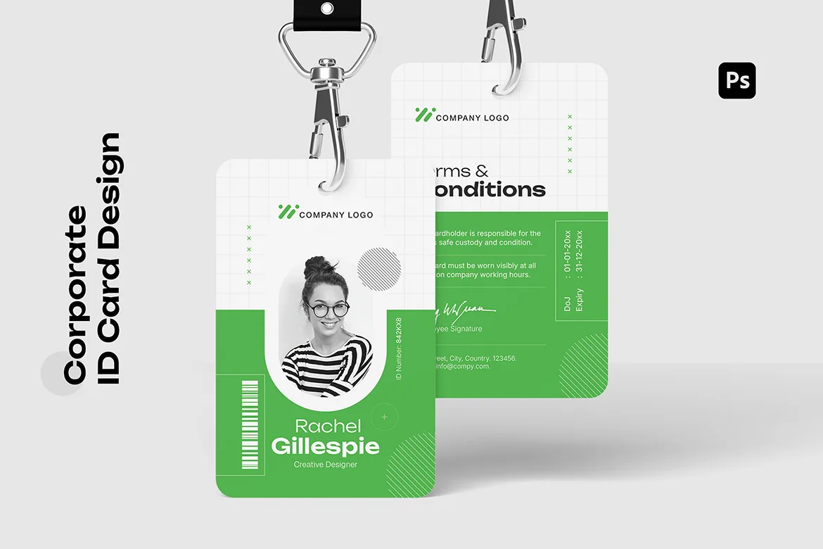 Corporate ID Card Template