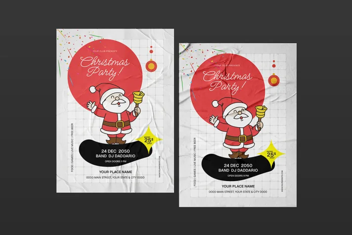 Christmas Party Flyer Template