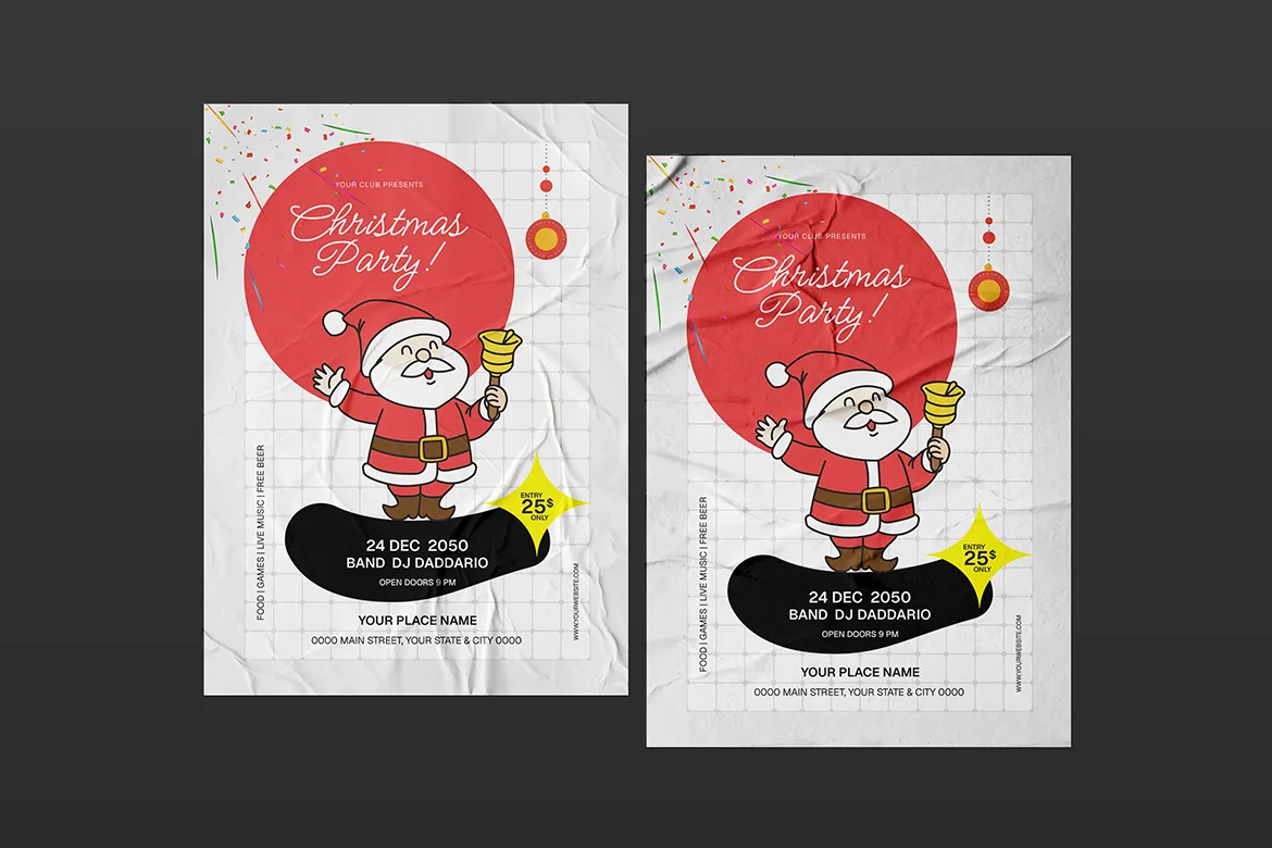 Christmas Party Flyer Template
